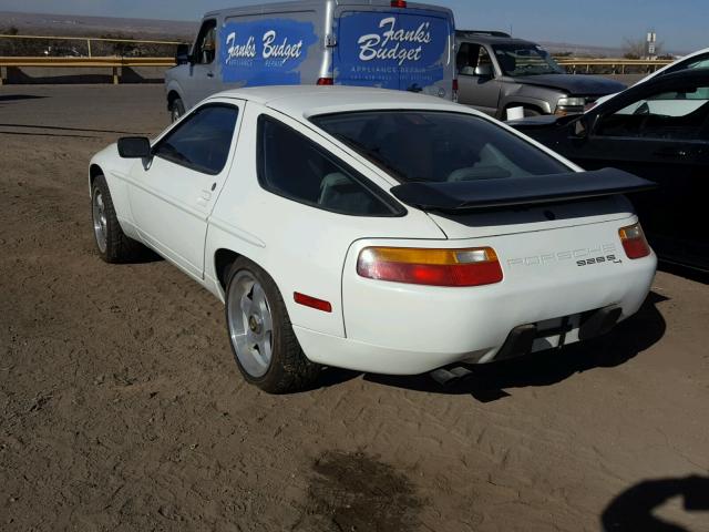 WP0JB0926HS860875 - 1987 PORSCHE 928 S WHITE photo 3