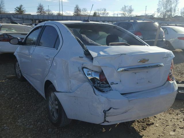 1G1JC5SH2F4171175 - 2015 CHEVROLET SONIC LT WHITE photo 3