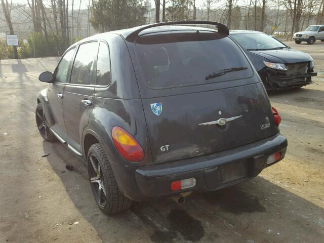 3C8FY78G14T365145 - 2004 CHRYSLER PT CRUISER BLACK photo 3