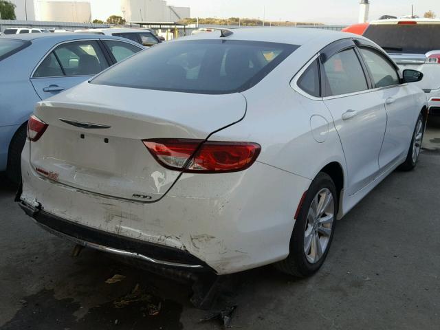 1C3CCCAB3FN576185 - 2015 CHRYSLER 200 LIMITE WHITE photo 4