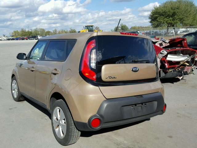 KNDJN2A2XG7311566 - 2016 KIA SOUL BROWN photo 3