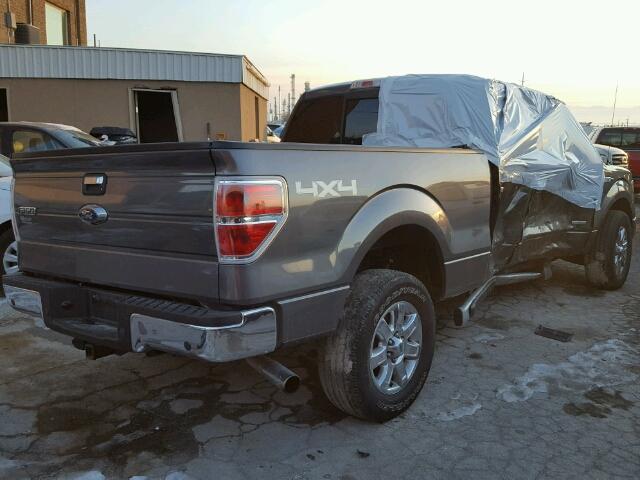 1FTFW1ET8DKG29565 - 2013 FORD F150 SUPER GRAY photo 4