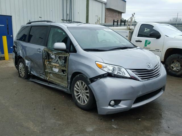 5TDYK3DC8FS690251 - 2015 TOYOTA SIENNA XLE GRAY photo 1