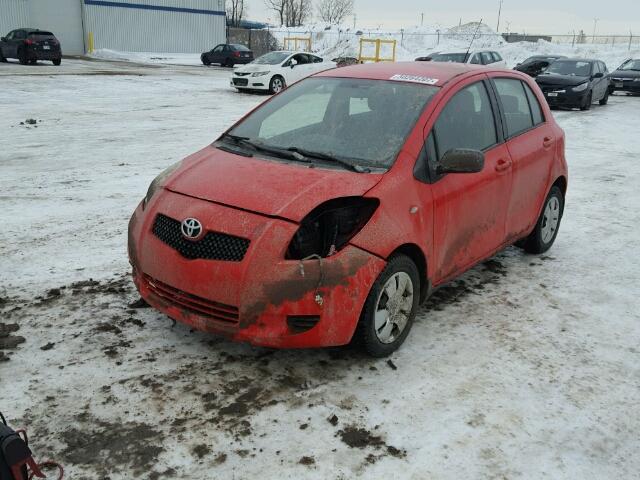 JTDKT923575122488 - 2007 TOYOTA YARIS RED photo 2