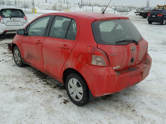 JTDKT923575122488 - 2007 TOYOTA YARIS RED photo 3