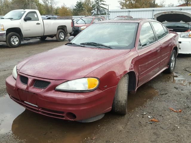1G2NF52E34M632245 - 2004 PONTIAC GRAND AM S MAROON photo 2