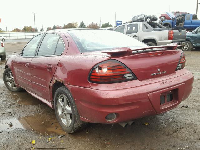 1G2NF52E34M632245 - 2004 PONTIAC GRAND AM S MAROON photo 3
