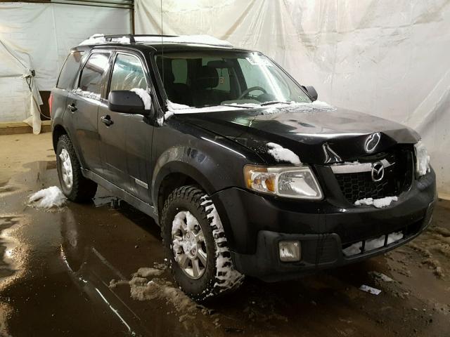 4F2CZ96118KM18476 - 2008 MAZDA TRIBUTE S BLACK photo 1