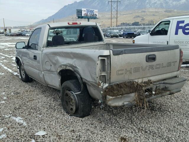 1GCEC14X24Z306998 - 2004 CHEVROLET SILVERADO TAN photo 3