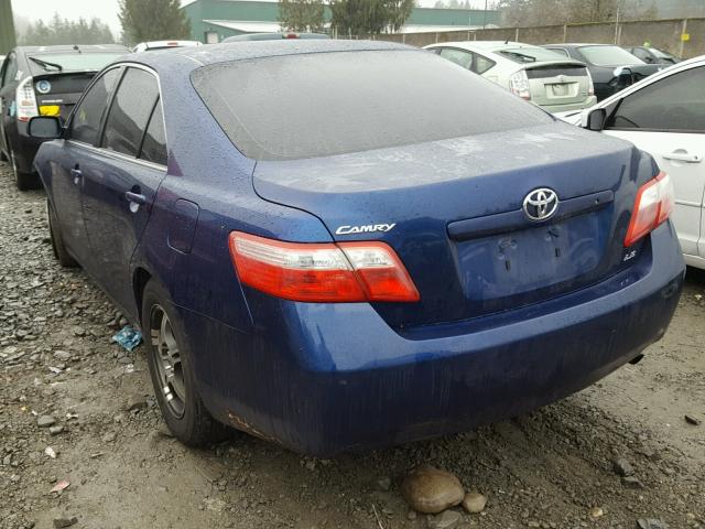 JTNBE46K573120309 - 2007 TOYOTA CAMRY NEW BLUE photo 3