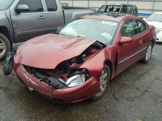 4C3AG52H81E052810 - 2001 CHRYSLER SEBRING LX BURGUNDY photo 2