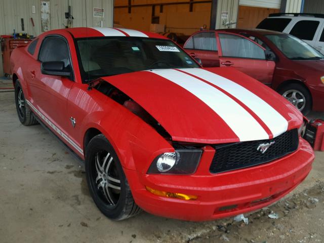 1ZVHT80N995122244 - 2009 FORD MUSTANG RED photo 1