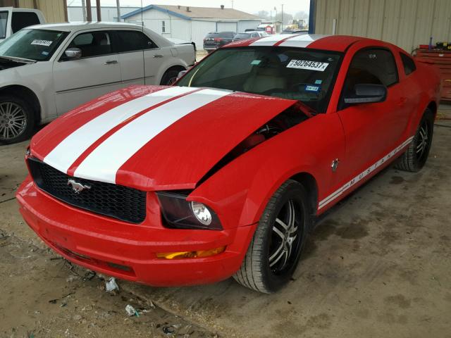 1ZVHT80N995122244 - 2009 FORD MUSTANG RED photo 2