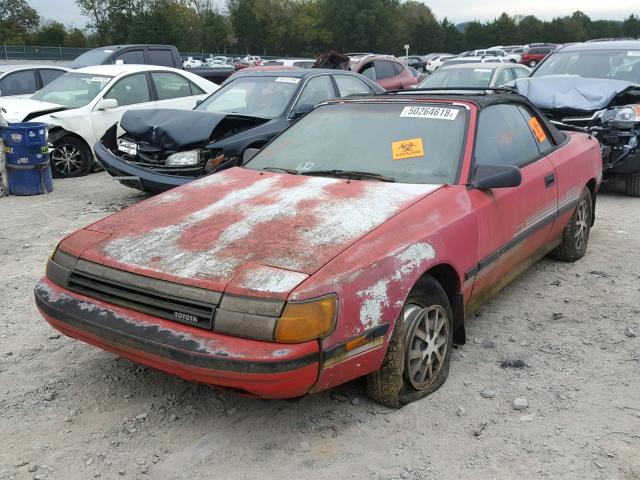 JT5ST62K9H7084741 - 1987 TOYOTA CELICA GT RED photo 2