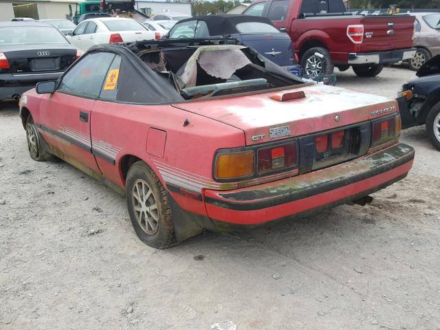 JT5ST62K9H7084741 - 1987 TOYOTA CELICA GT RED photo 3