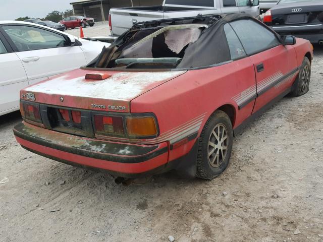JT5ST62K9H7084741 - 1987 TOYOTA CELICA GT RED photo 4