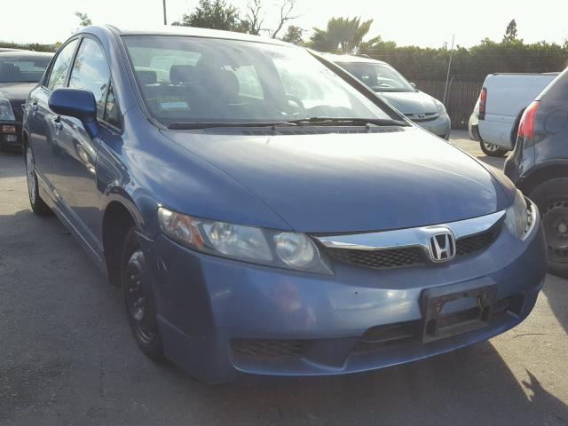 19XFA1F52AE034904 - 2010 HONDA CIVIC LX BLUE photo 1