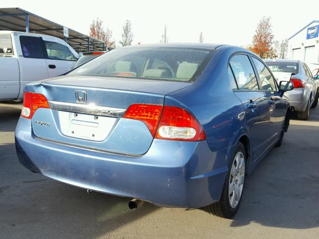 19XFA1F52AE034904 - 2010 HONDA CIVIC LX BLUE photo 4