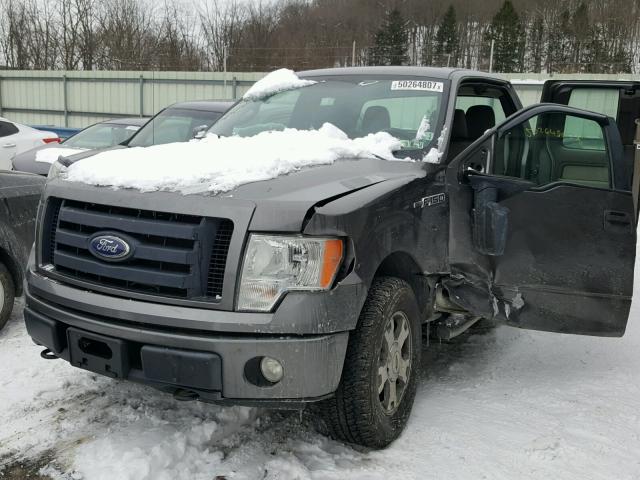 1FTEX1E89AFA62534 - 2010 FORD F150 SUPER GRAY photo 2