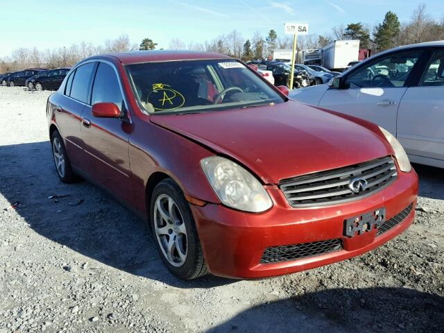 JNKCV51EX3M322484 - 2003 INFINITI G35 RED photo 1