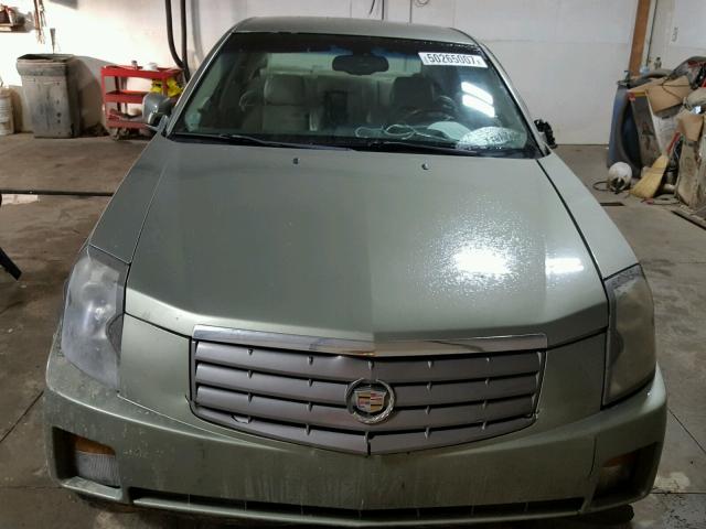 1G6DM577340111012 - 2004 CADILLAC CTS GREEN photo 9