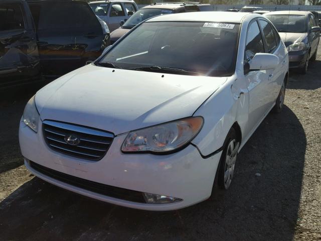 KMHDU46D37U087995 - 2007 HYUNDAI ELANTRA GL WHITE photo 2