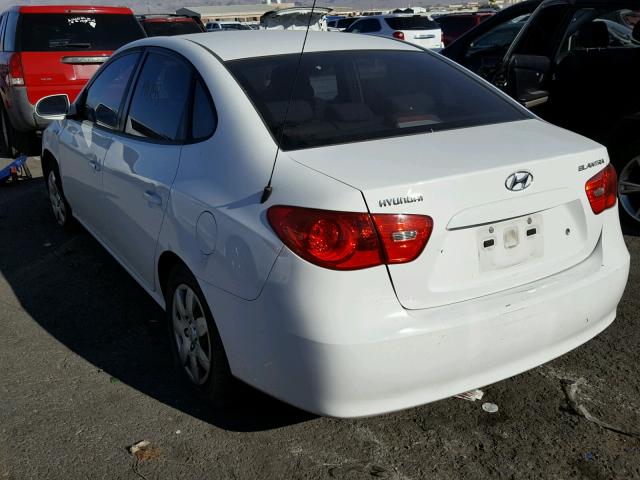 KMHDU46D37U087995 - 2007 HYUNDAI ELANTRA GL WHITE photo 3