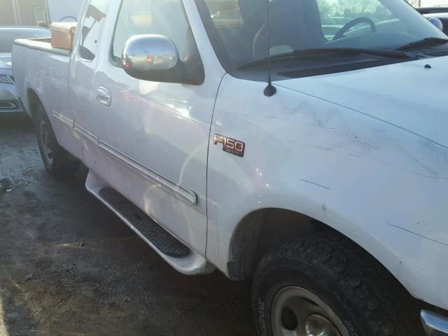 1FTDX1763VNC61274 - 1997 FORD F150 WHITE photo 9