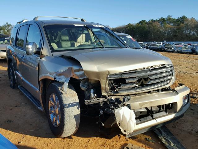 5N3AA08A14N811381 - 2004 INFINITI QX56 GOLD photo 1