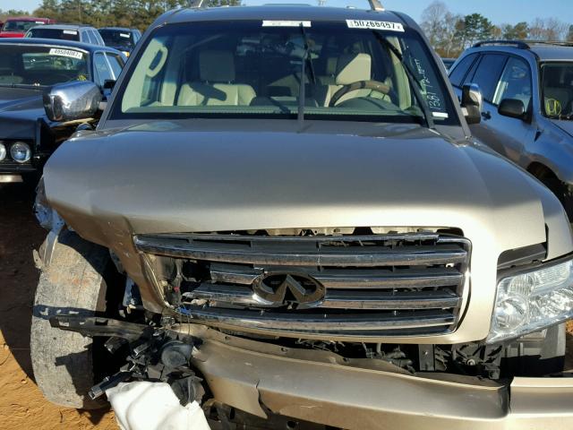 5N3AA08A14N811381 - 2004 INFINITI QX56 GOLD photo 7