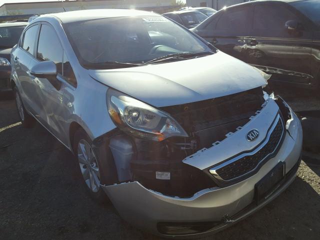 KNADN4A31D6201523 - 2013 KIA RIO EX SILVER photo 1