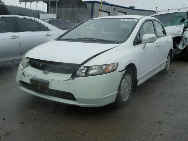 JHMFA36288S018424 - 2008 HONDA CIVIC HYBR WHITE photo 2