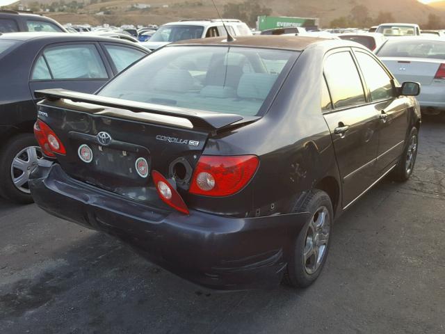 1NXBR32E85Z374084 - 2005 TOYOTA COROLLA CE BLACK photo 4