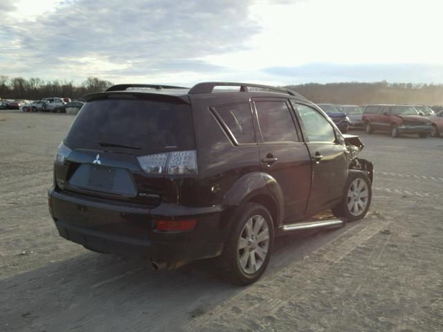 JA4JT3AW9CU006273 - 2012 MITSUBISHI OUTLANDER BLACK photo 4