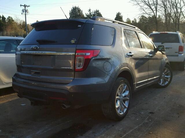 1FM5K7F84DGA86508 - 2013 FORD EXPLORER L GRAY photo 4