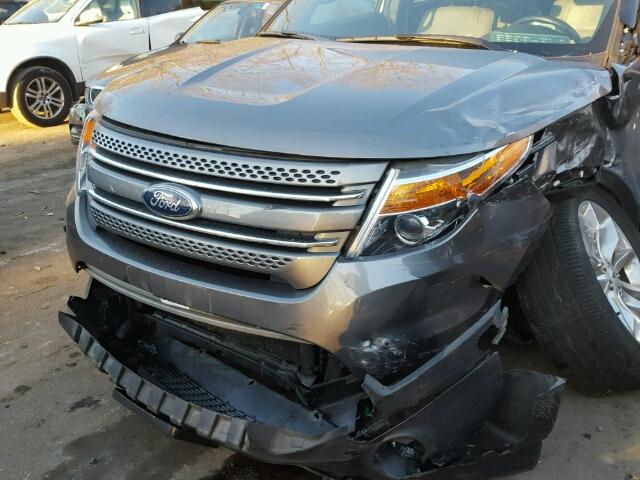 1FM5K7F84DGA86508 - 2013 FORD EXPLORER L GRAY photo 9