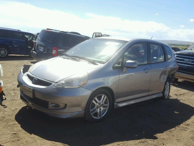 JHMGD37688S029999 - 2008 HONDA FIT SPORT GRAY photo 2