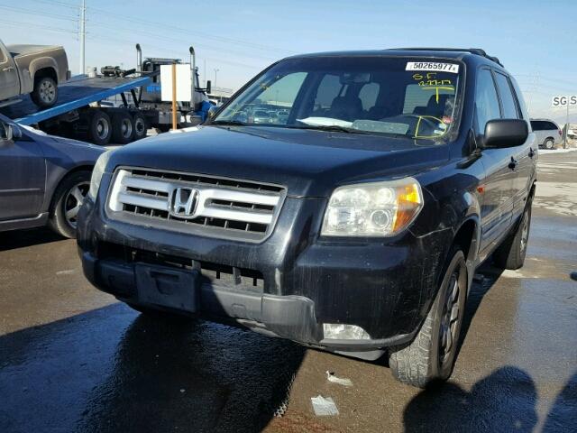 2HKYF18566H513191 - 2006 HONDA PILOT EX CHARCOAL photo 2