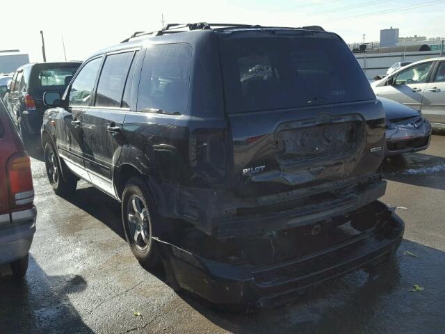 2HKYF18566H513191 - 2006 HONDA PILOT EX CHARCOAL photo 3