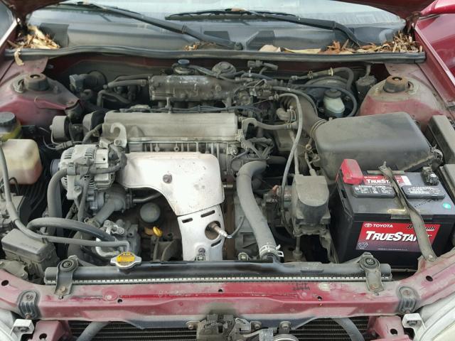 JT2BG22K5W0116231 - 1998 TOYOTA CAMRY CE MAROON photo 7