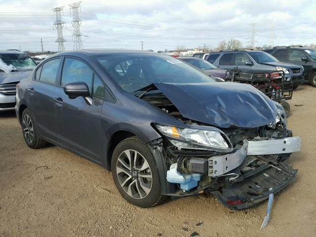 19XFB2F89FE051901 - 2015 HONDA CIVIC EX ნაცრისფერი ფოტო 1