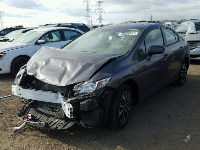 19XFB2F89FE051901 - 2015 HONDA CIVIC EX ნაცრისფერი ფოტო 2