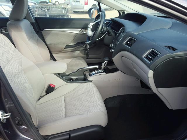 19XFB2F89FE051901 - 2015 HONDA CIVIC EX ნაცრისფერი ფოტო 5