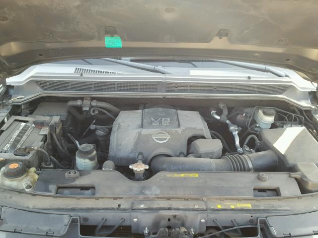 1N6BA06A97N234444 - 2007 NISSAN TITAN XE GRAY photo 7