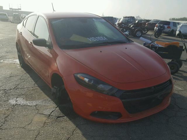 1C3CDFBB0FD253344 - 2015 DODGE DART SXT ORANGE photo 1