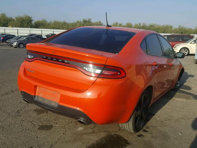 1C3CDFBB0FD253344 - 2015 DODGE DART SXT ORANGE photo 4