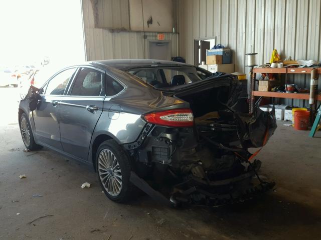 3FA6P0K93GR109960 - 2016 FORD FUSION TIT GRAY photo 3