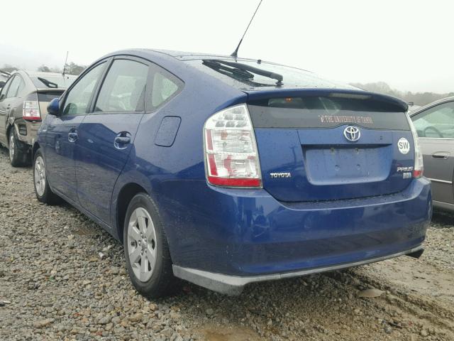 JTDKB20U787808012 - 2008 TOYOTA PRIUS BLUE photo 3