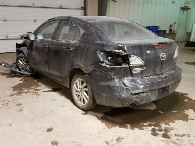 JM1BL1V77D1804355 - 2013 MAZDA 3 I CHARCOAL photo 3