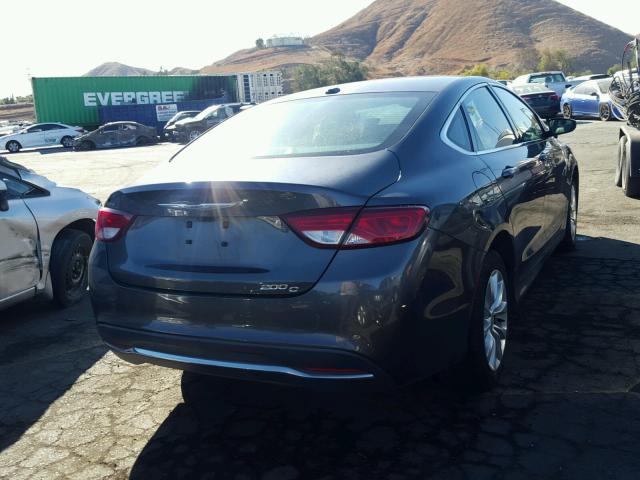 1C3CCCCB9FN544449 - 2015 CHRYSLER 200 C GRAY photo 4